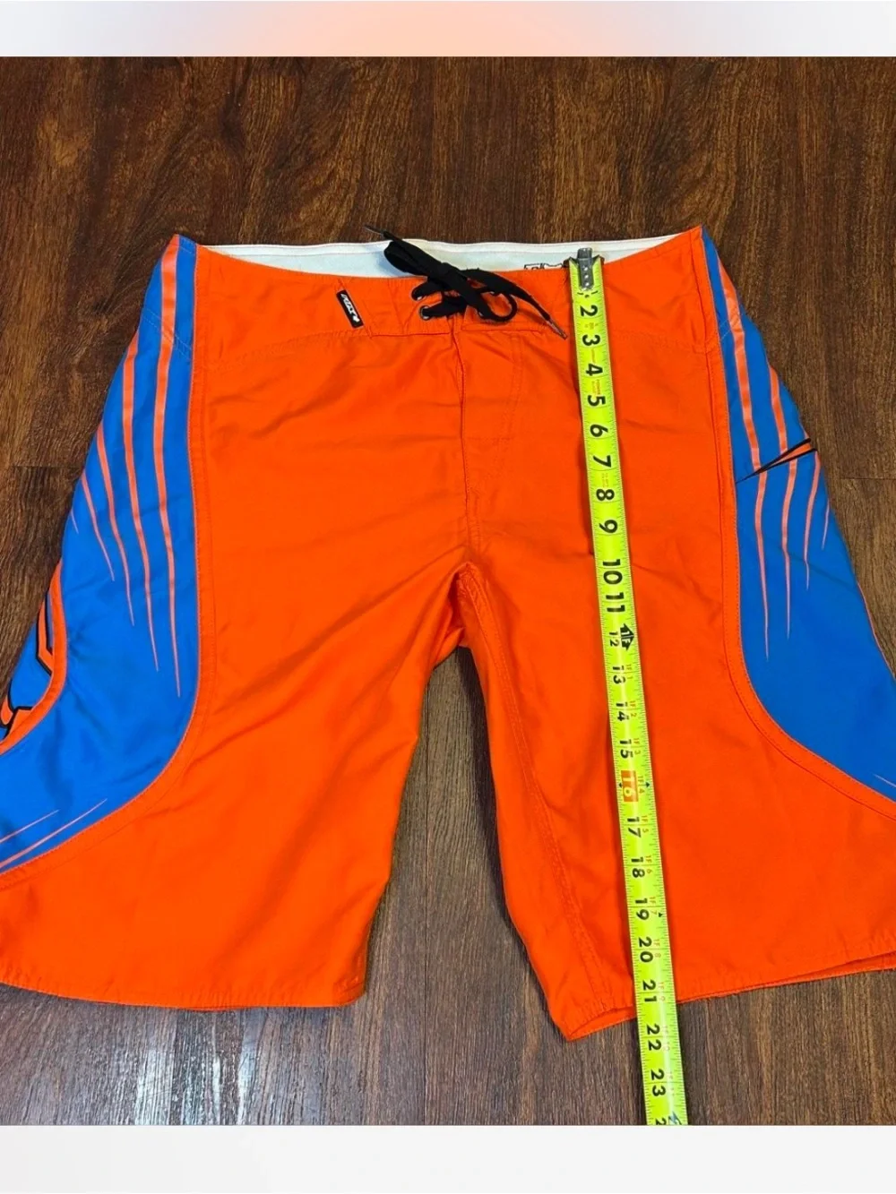 Fox Racing Y2K Orange and Blue Men's Swim Boardshorts